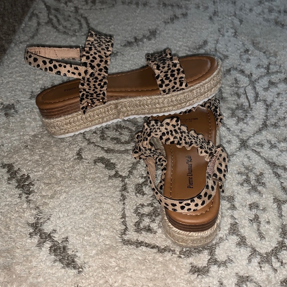 Cheetah Print Platform Sandel